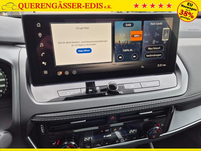 Nissan Qashqai 1.3 DIG-T MHEV 158 PS X-Tronic N-Connecta Teil-Leder PanoGlasdach Klimaautomatik Sitzheizung Lenkradheizung Navi ACC PDC v+h 360&deg;Kamera DAB Bluetooth Touchscreen Apple CarPlay Android Auto 18"LM 