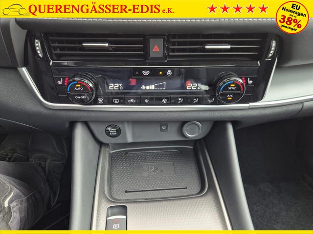 Nissan Qashqai 1.3 DIG-T MHEV 158 PS X-Tronic N-Connecta Teil-Leder PanoGlasdach Klimaautomatik Sitzheizung Lenkradheizung Navi ACC PDC v+h 360&deg;Kamera DAB Bluetooth Touchscreen Apple CarPlay Android Auto 18"LM 