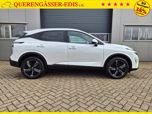 Nissan Qashqai 1.3 DIG-T MHEV 140PS Tekna Voll-Leder Klimaautomatik PanoGlasdach Sitzheizung Lenkradheizung Navi Head-Up Display elektr. Heckklappe ACC PDC v+h 360&deg;Kamera DAB Bluetooth Touchscreen Apple CarPlay Android Auto 19"LM 