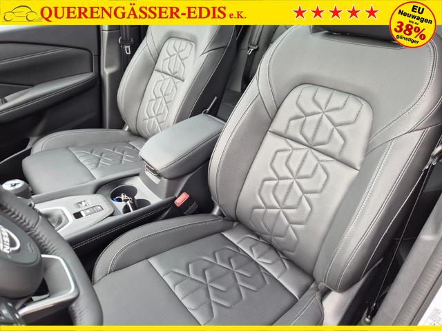 Nissan Qashqai 1.3 DIG-T MHEV 140PS Tekna Voll-Leder Klimaautomatik PanoGlasdach Sitzheizung Lenkradheizung Navi Head-Up Display elektr. Heckklappe ACC PDC v+h 360&deg;Kamera DAB Bluetooth Touchscreen Apple CarPlay Android Auto 19"LM 
