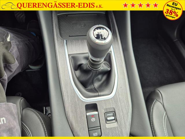 Nissan Qashqai 1.3 DIG-T MHEV 140PS Tekna Voll-Leder Klimaautomatik PanoGlasdach Sitzheizung Lenkradheizung Navi Head-Up Display elektr. Heckklappe ACC PDC v+h 360&deg;Kamera DAB Bluetooth Touchscreen Apple CarPlay Android Auto 19"LM 