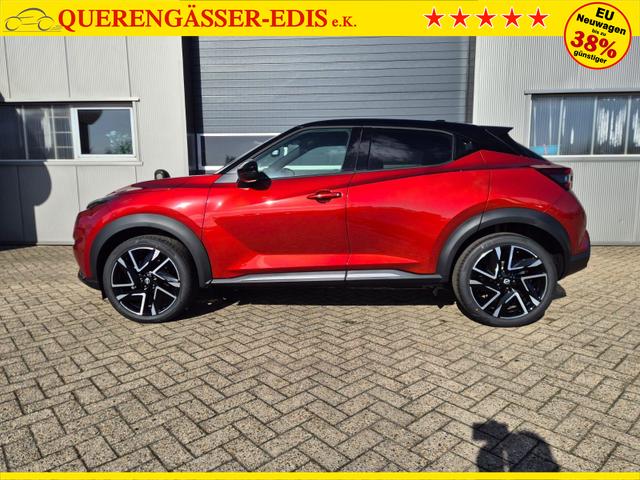 Nissan Juke 1.0 DIG-T 114PS N-Design Automatik Teil-Leder Klimaautomatik Sitzheizung Lenkradheizung PDC v+h R&uuml;ckf.Kamera Navi 19"LM Bluetooth Touchscreen Apple CarPlay Android Auto 