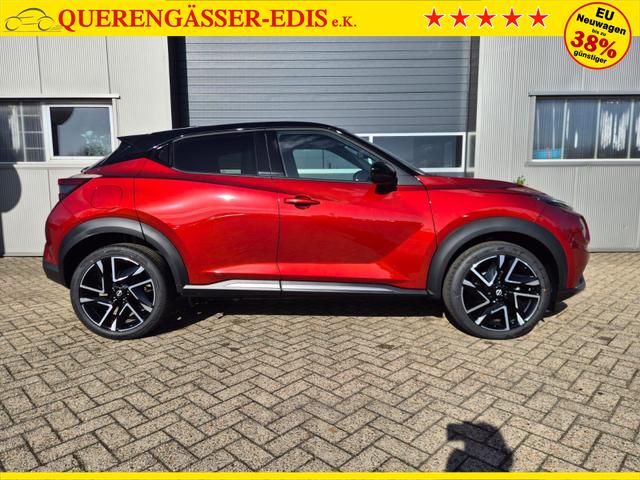Nissan Juke 1.0 DIG-T 114PS N-Design Automatik Teil-Leder Klimaautomatik Sitzheizung Lenkradheizung PDC v+h R&uuml;ckf.Kamera Navi 19"LM Bluetooth Touchscreen Apple CarPlay Android Auto 