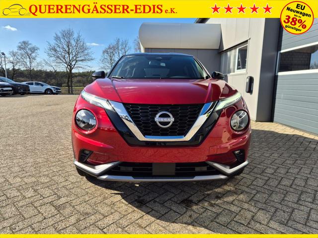 Nissan Juke 1.0 DIG-T 114PS N-Design Automatik Teil-Leder Klimaautomatik Sitzheizung Lenkradheizung PDC v+h R&uuml;ckf.Kamera Navi 19"LM Bluetooth Touchscreen Apple CarPlay Android Auto 