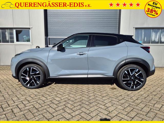 Nissan Juke 1.0 DIG-T 114PS N-Design Automatik Teil-Leder Klimaautomatik Sitzheizung Lenkradheizung PDC v+h R&uuml;ckf.Kamera Navi 19"LM Bluetooth Touchscreen Apple CarPlay Android Auto 