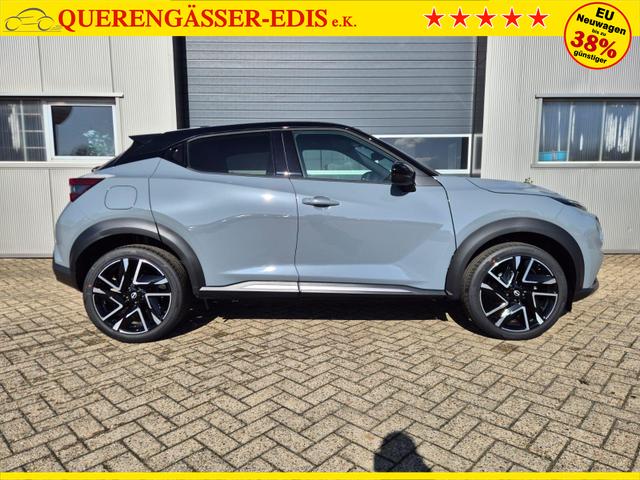 Nissan Juke 1.0 DIG-T 114PS N-Design Automatik Teil-Leder Klimaautomatik Sitzheizung Lenkradheizung PDC v+h R&uuml;ckf.Kamera Navi 19"LM Bluetooth Touchscreen Apple CarPlay Android Auto 