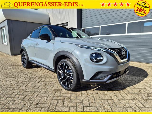 Nissan Juke 1.0 DIG-T 114PS N-Design Automatik Teil-Leder Klimaautomatik Sitzheizung Lenkradheizung PDC v+h R&uuml;ckf.Kamera Navi 19"LM Bluetooth Touchscreen Apple CarPlay Android Auto 