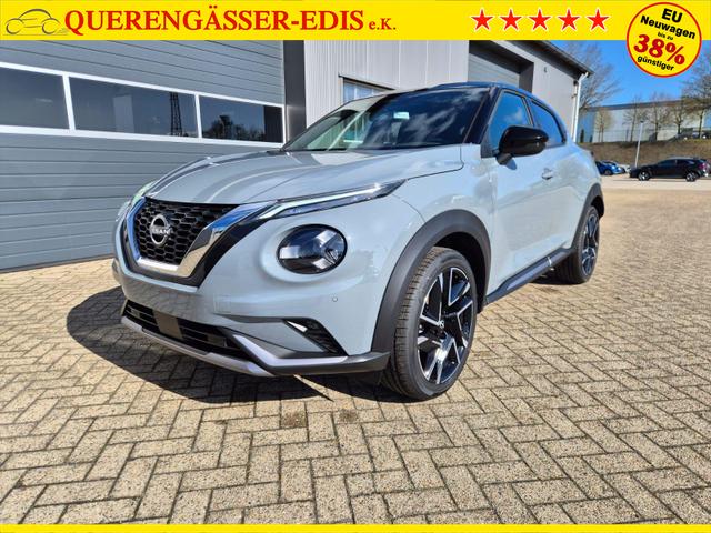 Nissan Juke 1.0 DIG-T 114PS N-Design Automatik Teil-Leder Klimaautomatik Sitzheizung Lenkradheizung PDC v+h R&uuml;ckf.Kamera Navi 19"LM Bluetooth Touchscreen Apple CarPlay Android Auto 