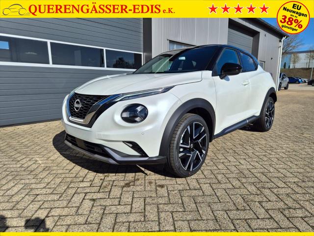 Nissan Juke 1.0 DIG-T 114PS N-Design Automatik Teil-Leder Klimaautomatik Sitzheizung Lenkradheizung PDC v+h R&uuml;ckf.Kamera Navi 19"LM Bluetooth Touchscreen Apple CarPlay Android Auto 