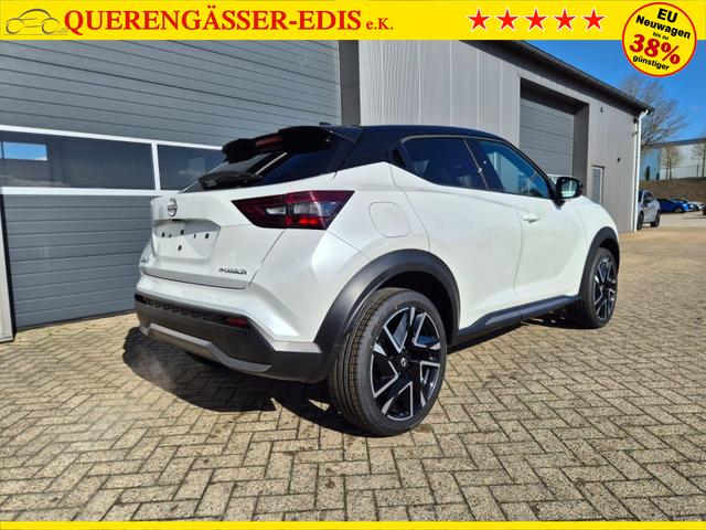 Nissan Juke 1.0 DIG-T 114PS N-Design Automatik Teil-Leder Klimaautomatik Sitzheizung Lenkradheizung PDC v+h R&uuml;ckf.Kamera Navi 19"LM Bluetooth Touchscreen Apple CarPlay Android Auto 