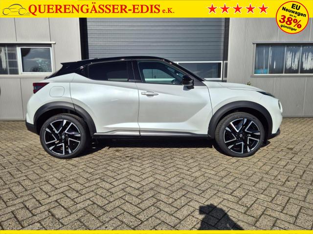 Nissan Juke 1.0 DIG-T 114PS N-Design Automatik Teil-Leder Klimaautomatik Sitzheizung Lenkradheizung PDC v+h R&uuml;ckf.Kamera Navi 19"LM Bluetooth Touchscreen Apple CarPlay Android Auto 