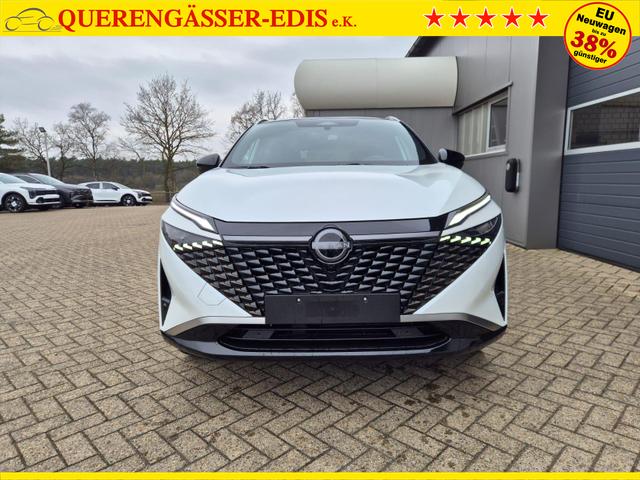 Nissan Qashqai 1.3 DIG-T MHEV 158 PS X-Tronic Tekna Premium Paket 20"LM Teil-Leder PanoGlasdach Klimaautomatik Sitzheizung Lenkradheizung Navi Head-Up Display elektr. Heckklappe ACC PDC v+h 360&deg;Kamera DAB Bluetooth Touchscreen Apple CarPlay Android Auto 