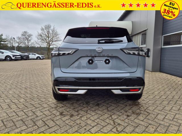 Nissan Qashqai 1.3 DIG-T MHEV 158 PS X-Tronic Tekna Premium Paket 20"LM Teil-Leder PanoGlasdach Klimaautomatik Sitzheizung Lenkradheizung Navi Head-Up Display elektr. Heckklappe ACC PDC v+h 360&deg;Kamera DAB Bluetooth Touchscreen Apple CarPlay Android Auto 