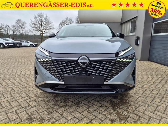 Nissan Qashqai 1.3 DIG-T MHEV 158 PS X-Tronic Tekna Premium Paket 20"LM Teil-Leder PanoGlasdach Klimaautomatik Sitzheizung Lenkradheizung Navi Head-Up Display elektr. Heckklappe ACC PDC v+h 360&deg;Kamera DAB Bluetooth Touchscreen Apple CarPlay Android Auto 