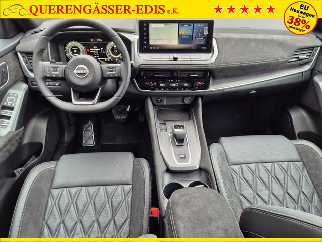 Nissan Qashqai 1.3 DIG-T MHEV 158 PS X-Tronic Tekna Premium Paket 20"LM Teil-Leder PanoGlasdach Klimaautomatik Sitzheizung Lenkradheizung Navi Head-Up Display elektr. Heckklappe ACC PDC v+h 360&deg;Kamera DAB Bluetooth Touchscreen Apple CarPlay Android Auto 