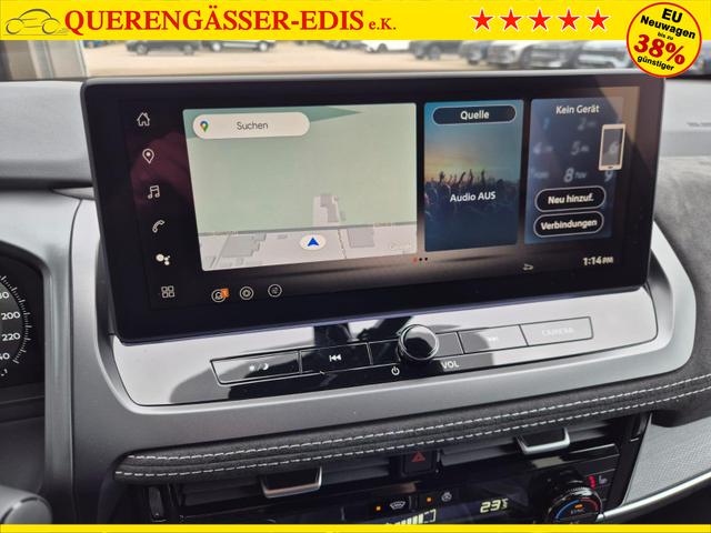 Nissan Qashqai 1.3 DIG-T MHEV 158 PS X-Tronic Tekna Premium Paket 20"LM Teil-Leder PanoGlasdach Klimaautomatik Sitzheizung Lenkradheizung Navi Head-Up Display elektr. Heckklappe ACC PDC v+h 360&deg;Kamera DAB Bluetooth Touchscreen Apple CarPlay Android Auto 