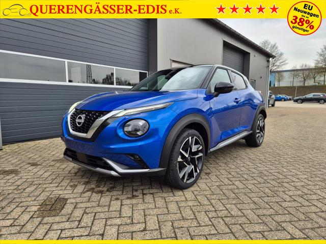 Nissan Juke 1.0 DIG-T 114PS N-Design Automatik Teil-Leder Klimaautomatik Sitzheizung Lenkradheizung PDC v+h R&uuml;ckf.Kamera Navi 19"LM Bluetooth Touchscreen Apple CarPlay Android Auto 