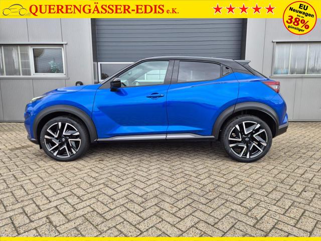 Nissan Juke 1.0 DIG-T 114PS N-Design Automatik Teil-Leder Klimaautomatik Sitzheizung Lenkradheizung PDC v+h R&uuml;ckf.Kamera Navi 19"LM Bluetooth Touchscreen Apple CarPlay Android Auto 