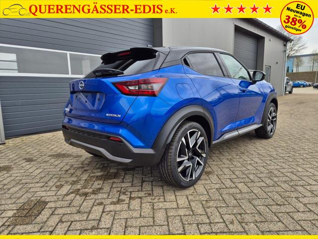 Nissan Juke 1.0 DIG-T 114PS N-Design Automatik Teil-Leder Klimaautomatik Sitzheizung Lenkradheizung PDC v+h R&uuml;ckf.Kamera Navi 19"LM Bluetooth Touchscreen Apple CarPlay Android Auto 