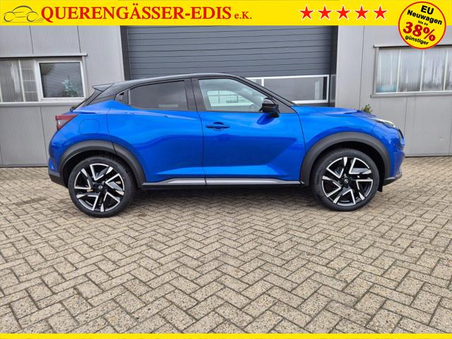Nissan Juke 1.0 DIG-T 114PS N-Design Automatik Teil-Leder Klimaautomatik Sitzheizung Lenkradheizung PDC v+h R&uuml;ckf.Kamera Navi 19"LM Bluetooth Touchscreen Apple CarPlay Android Auto 