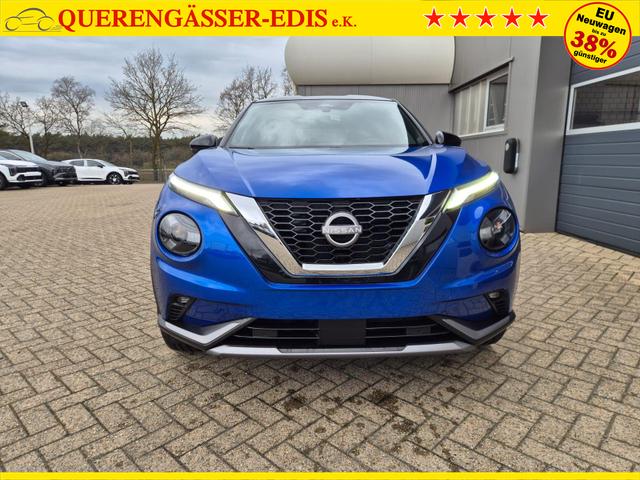 Nissan Juke 1.0 DIG-T 114PS N-Design Automatik Teil-Leder Klimaautomatik Sitzheizung Lenkradheizung PDC v+h R&uuml;ckf.Kamera Navi 19"LM Bluetooth Touchscreen Apple CarPlay Android Auto 