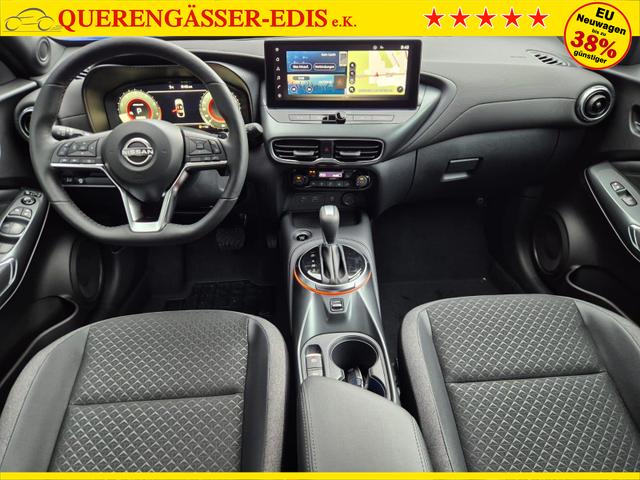 Nissan Juke 1.0 DIG-T 114PS N-Design Automatik Teil-Leder Klimaautomatik Sitzheizung Lenkradheizung PDC v+h R&uuml;ckf.Kamera Navi 19"LM Bluetooth Touchscreen Apple CarPlay Android Auto 