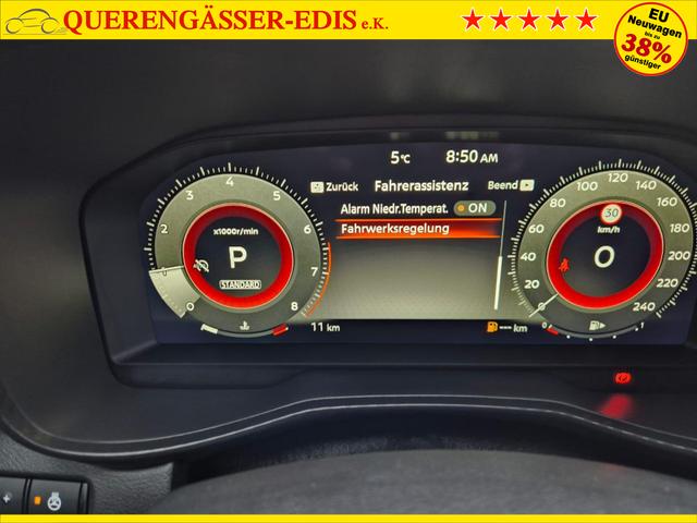 Nissan Juke 1.0 DIG-T 114PS N-Design Automatik Teil-Leder Klimaautomatik Sitzheizung Lenkradheizung PDC v+h R&uuml;ckf.Kamera Navi 19"LM Bluetooth Touchscreen Apple CarPlay Android Auto 