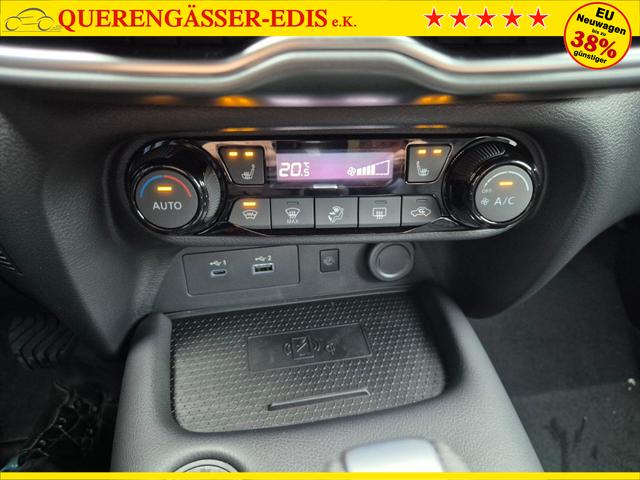 Nissan Juke 1.0 DIG-T 114PS N-Design Automatik Teil-Leder Klimaautomatik Sitzheizung Lenkradheizung PDC v+h R&uuml;ckf.Kamera Navi 19"LM Bluetooth Touchscreen Apple CarPlay Android Auto 