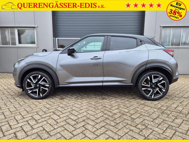 Nissan Juke 1.0 DIG-T 114PS N-Design Automatik Teil-Leder Klimaautomatik Sitzheizung Lenkradheizung PDC v+h R&uuml;ckf.Kamera Navi 19"LM Bluetooth Touchscreen Apple CarPlay Android Auto 