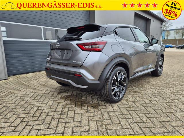 Nissan Juke 1.0 DIG-T 114PS N-Design Automatik Teil-Leder Klimaautomatik Sitzheizung Lenkradheizung PDC v+h R&uuml;ckf.Kamera Navi 19"LM Bluetooth Touchscreen Apple CarPlay Android Auto 