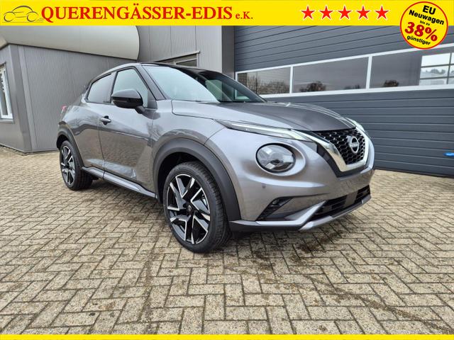 Nissan Juke 1.0 DIG-T 114PS N-Design Automatik Teil-Leder Klimaautomatik Sitzheizung Lenkradheizung PDC v+h R&uuml;ckf.Kamera Navi 19"LM Bluetooth Touchscreen Apple CarPlay Android Auto 