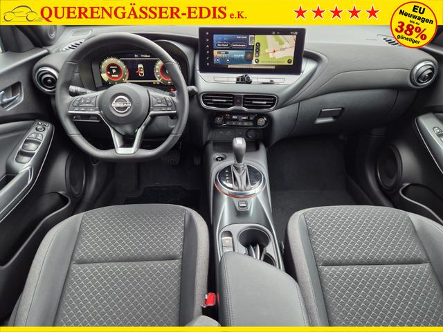 Nissan Juke 1.0 DIG-T 114PS N-Design Automatik Teil-Leder Klimaautomatik Sitzheizung Lenkradheizung PDC v+h R&uuml;ckf.Kamera Navi 19"LM Bluetooth Touchscreen Apple CarPlay Android Auto 