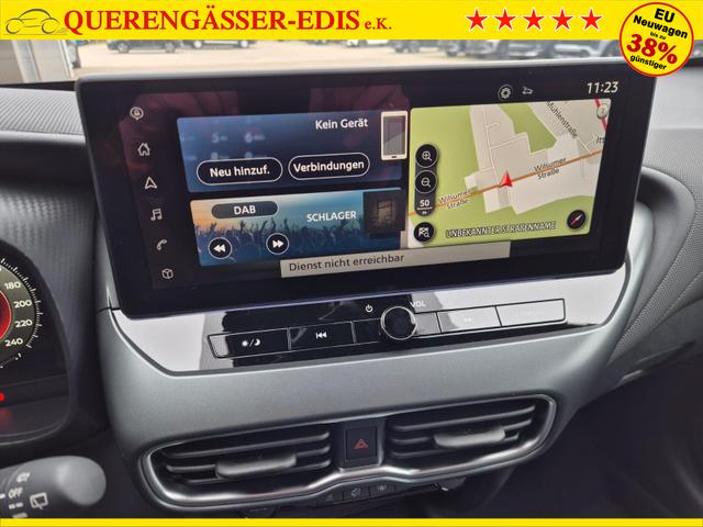 Nissan Juke 1.0 DIG-T 114PS N-Design Automatik Teil-Leder Klimaautomatik Sitzheizung Lenkradheizung PDC v+h R&uuml;ckf.Kamera Navi 19"LM Bluetooth Touchscreen Apple CarPlay Android Auto 