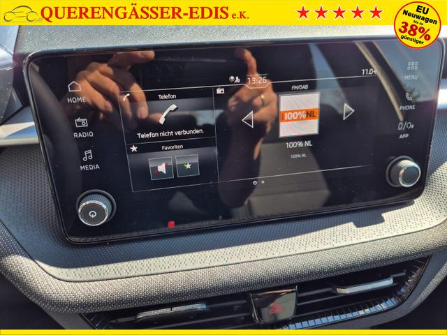 Skoda Fabia 1.0 TSI 95PS Selection 5-t&uuml;rig R&uuml;ckf.Kamera Parksensoren Sitzheizung Multifunktionslenkrad Klima Skoda-Radio Bluetooth Touchscreen Tempomat Nebelsch. Apple CarPlay + Android Auto 