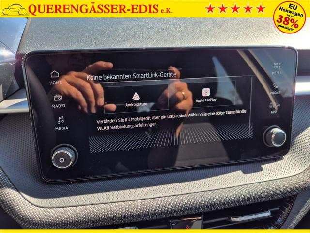 Skoda Fabia 1.0 TSI 95PS Selection 5-t&uuml;rig R&uuml;ckf.Kamera Parksensoren Sitzheizung Multifunktionslenkrad Klima Skoda-Radio Bluetooth Touchscreen Tempomat Nebelsch. Apple CarPlay + Android Auto 