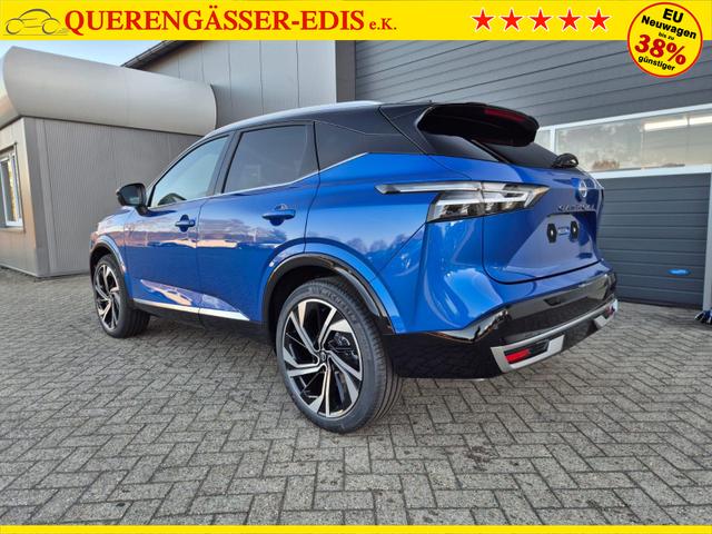 Nissan Qashqai 1.3 DIG-T MHEV 158 PS X-Tronic Tekna Premium Paket 20"LM Teil-Leder PanoGlasdach Klimaautomatik Sitzheizung Lenkradheizung Navi Head-Up Display elektr. Heckklappe ACC PDC v+h 360&deg;Kamera DAB Bluetooth Touchscreen Apple CarPlay Android Auto 
