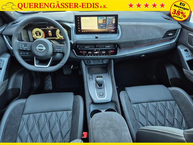 Nissan Qashqai 1.3 DIG-T MHEV 158 PS X-Tronic Tekna Premium Paket 20"LM Teil-Leder PanoGlasdach Klimaautomatik Sitzheizung Lenkradheizung Navi Head-Up Display elektr. Heckklappe ACC PDC v+h 360&deg;Kamera DAB Bluetooth Touchscreen Apple CarPlay Android Auto 