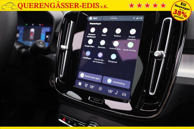 Volvo XC40 2.0 Black Edition Plus B4 Mild-Hybrid 197PS Automatik elektr. PanoDach R&uuml;ckf.Kamera PDC v+h ACC el.Heckklappe Harman/Kardon-Sound Klimaautomatik Sitzheizung Lenkradheizung Apple CarPlay Android Auto 20-LM 