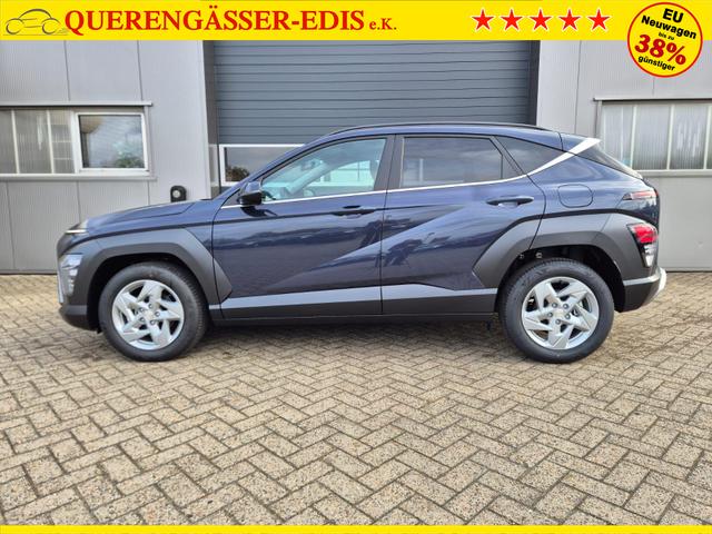 Hyundai KONA Trend 1.6 T-GDI 150PS Automatik Voll-LED-Scheinw. Sitzheizung Lenkradheizung ACC Klimaautomatik Navi Touchscreen DAB+ Apple CarPlay + Android Auto PDC v+h R&uuml;ckf.Kamera 2xKeyless 17-LM 