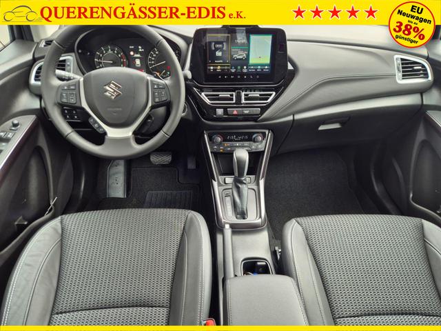 Suzuki S-Cross Comfort+ 110PS Automatik MHEV 1.4 Boosterjet Teilleder Navi Klimaautomatik Sitzheizung ACC PDC v+h 4x Kamera Suzuki-Radio Apple CarPlay Android Auto Touchscreen 2xKeyless 17-LM 