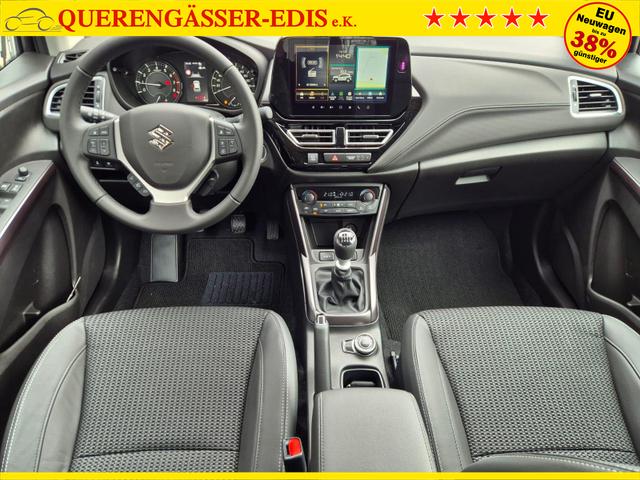 Suzuki S-Cross Comfort+ 110PS MHEV 4x4 ALLGRIP 1.4 Boosterjet Teilleder Navi Klimaautomatik Sitzheizung ACC PDC v+h 4x Kamera Suzuki-Radio Apple CarPlay Android Auto Touchscreen 2xKeyless 17-LM 