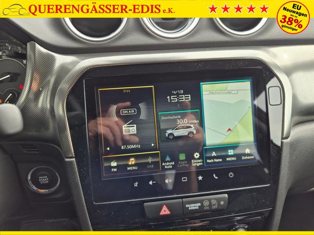 Suzuki Vitara Comfort+ 110PS Automatik MHEV 1.4 Boosterjet Teilleder Navi Klimaautomatik Sitzheizung ACC PDC v+h R&uuml;ckf.Kamera Suzuki-Radio Apple CarPlay Android Auto Touchscreen 2xKeyless 17-LM 