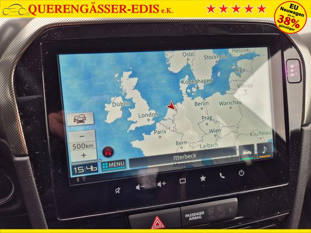 Suzuki Vitara Comfort+ 110PS MHEV 4x4 ALLGRIP 1.4 Boosterjet Allrad Teilleder mit Alcantara Navi Klimaautomatik Sitzheizung ACC PDC v+h R&uuml;ckf.Kamera Suzuki-Radio Apple CarPlay Android Auto Touchscreen 2xKeyless 17-LM 
