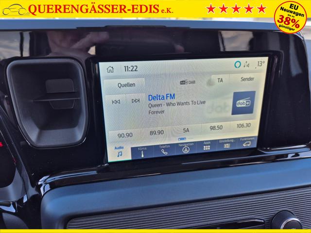 Ford Tourneo Courier 1.0 EcoBoost 125PS Active Teil-Leder Sitzheizung Lenkradheizung Klimaautomatik PDC v+h R&uuml;ckf.-Kamera ACC TWA Frontscheibe beheizb. Ford-Navi SYNC4 Apple CarPlay + Android Auto 