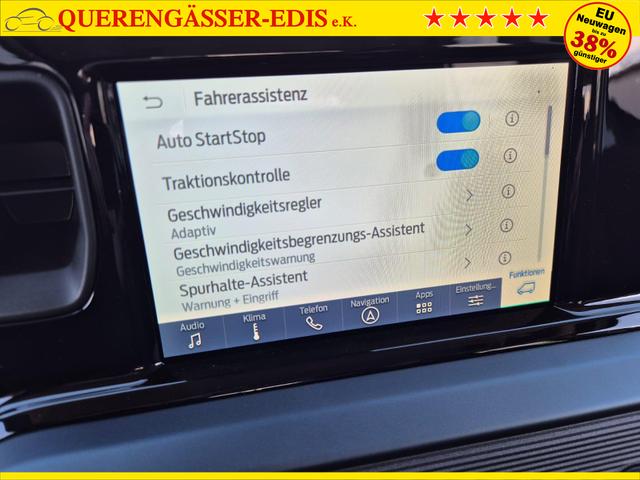 Ford Tourneo Courier 1.0 EcoBoost 125PS Active Teil-Leder Sitzheizung Lenkradheizung Klimaautomatik PDC v+h R&uuml;ckf.-Kamera ACC TWA Frontscheibe beheizb. Ford-Navi SYNC4 Apple CarPlay + Android Auto 