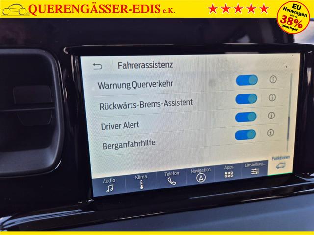 Ford Tourneo Courier 1.0 EcoBoost 125PS Active Teil-Leder Sitzheizung Lenkradheizung Klimaautomatik PDC v+h R&uuml;ckf.-Kamera ACC TWA Frontscheibe beheizb. Ford-Navi SYNC4 Apple CarPlay + Android Auto 