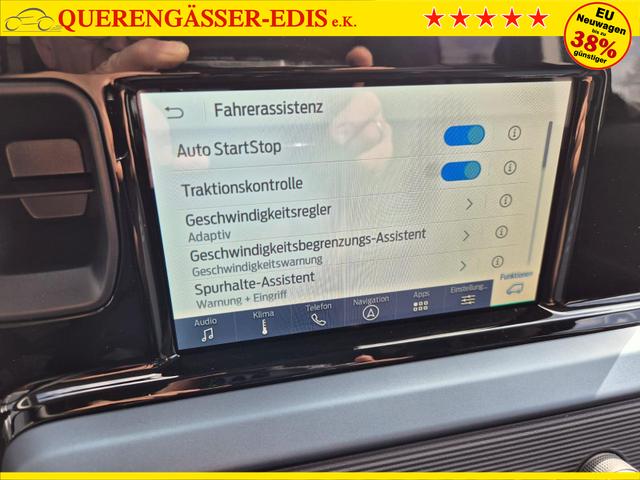 Ford Tourneo Courier 1.0 EcoBoost 125PS Active Teil-Leder Sitzheizung Lenkradheizung Klimaautomatik PDC v+h R&uuml;ckf.-Kamera ACC TWA Frontscheibe beheizb. Ford-Navi SYNC4 Apple CarPlay + Android Auto 