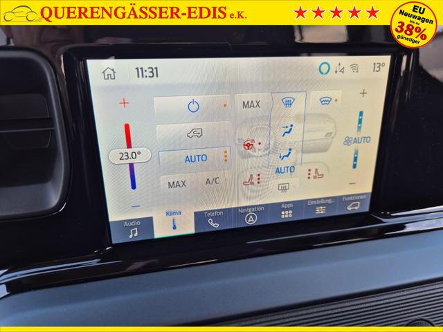 Ford Tourneo Courier 1.0 EcoBoost 125PS Active Teil-Leder Sitzheizung Lenkradheizung Klimaautomatik PDC v+h R&uuml;ckf.-Kamera ACC TWA Frontscheibe beheizb. Ford-Navi SYNC4 Apple CarPlay + Android Auto 