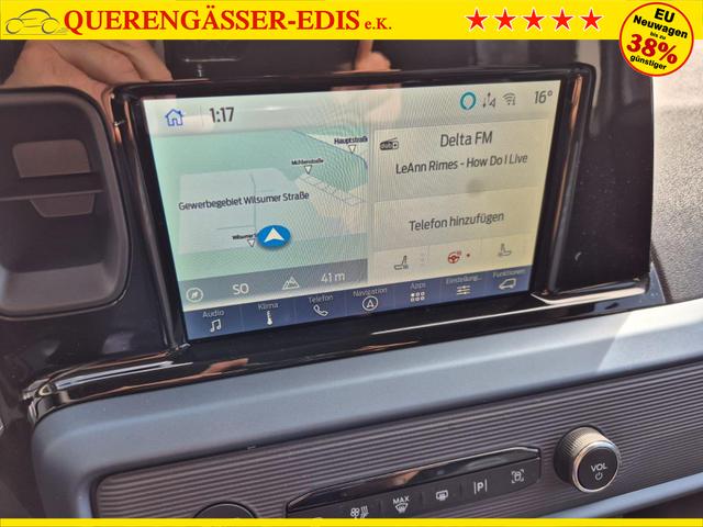 Ford Tourneo Courier 1.0 EcoBoost 125PS Active Teil-Leder Sitzheizung Lenkradheizung Klimaautomatik PDC v+h R&uuml;ckf.-Kamera ACC TWA Frontscheibe beheizb. Ford-Navi SYNC4 Apple CarPlay + Android Auto 