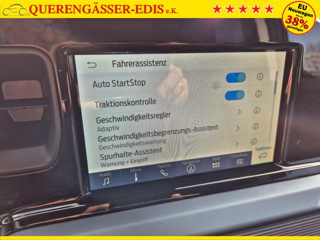 Ford Tourneo Courier 1.0 EcoBoost 125PS Active Teil-Leder Sitzheizung Lenkradheizung Klimaautomatik PDC v+h R&uuml;ckf.-Kamera ACC TWA Frontscheibe beheizb. Ford-Navi SYNC4 Apple CarPlay + Android Auto 